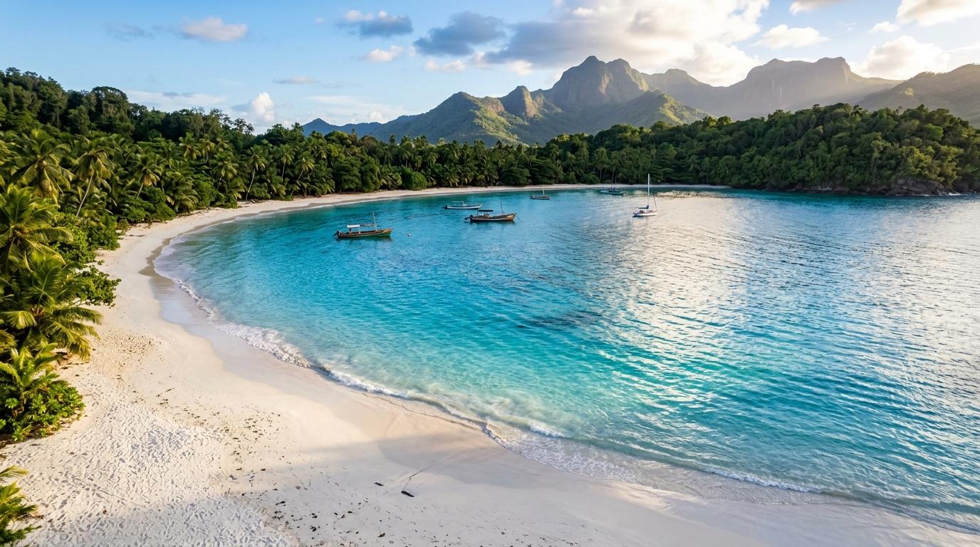Illustrative Caribbean cove used as temporary imagery for Sapodilla Villa